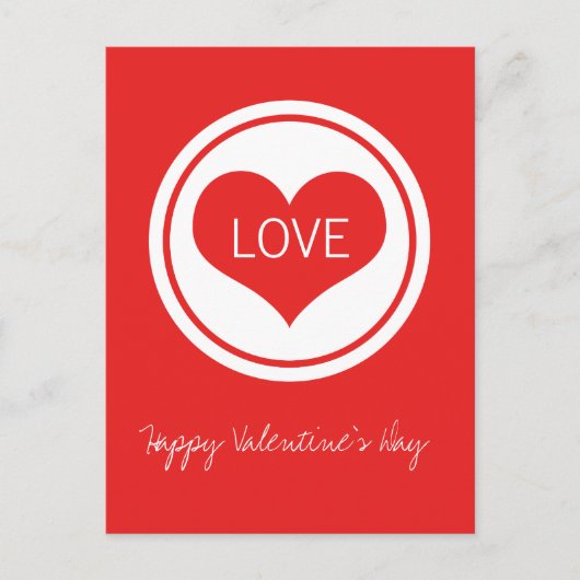 Slank Briefkaart, rood Feestdagenkaart (Voorkant)