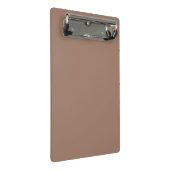 Slank bruin mini klembord voor professionals (Schuin)
