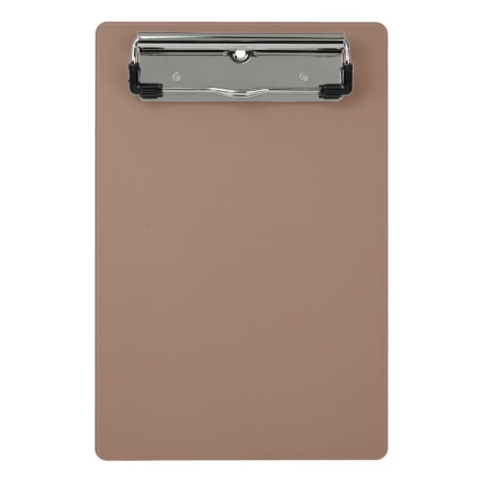 Slank bruin mini klembord voor professionals (Voorkant)
