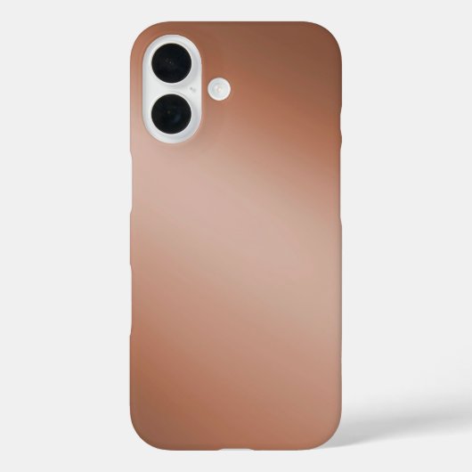 Slank bruin Ombre – iPhone 16 Hoesje (Achterkant)