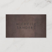 Slank bruin textiel | Eenvoudige achtergrond Visitekaartje (Voorkant)