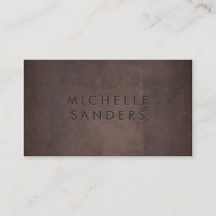 Slank bruin textiel Eenvoudige achtergrond Visitekaartje