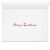 Slank Bulldog Puppy kerstkaart (Binenzijde Horizontaal (Onderkant))