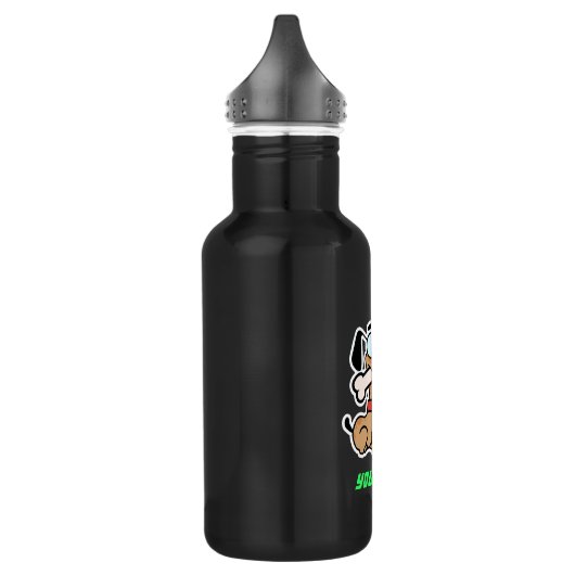 Slank Cartoon Dog Waterfles (Links)