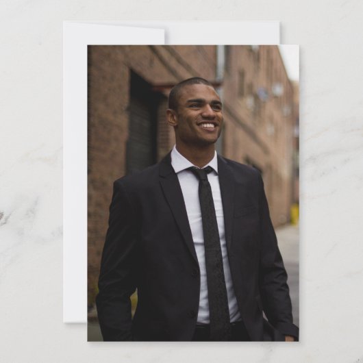 Slank College | Univ Black | Goudgraduatie-partij Kaart (Achterkant)