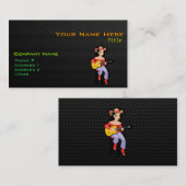 Slank Cowgirl met Guitar Visitekaartje (Voorkant / Achterkant)