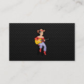 Slank Cowgirl met Guitar Visitekaartje (Achterkant)