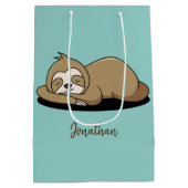 Slank design met gemiddelde gulden tas medium cadeauzakje (Achterkant)