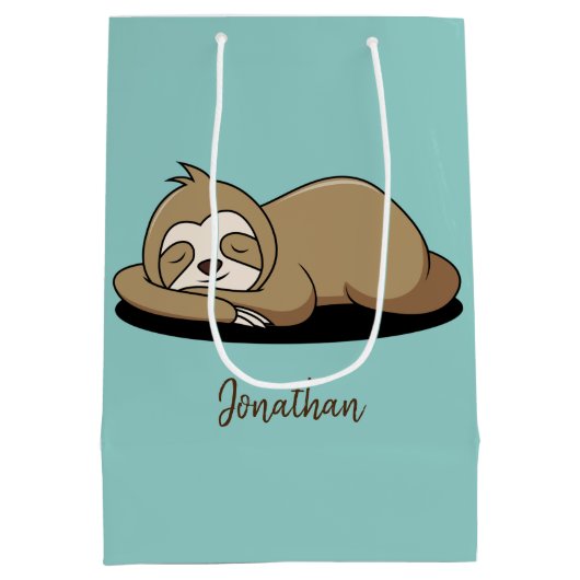 Slank design met gemiddelde gulden tas medium cadeauzakje (Achterkant)