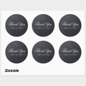 Slank Eenvoudig Elegant Modern Chalkboard Dank u Ronde Sticker (Vel)