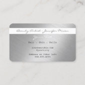 Slank, eenvoudig te kopen creditcard Platinum Visitekaartje (Achterkant)