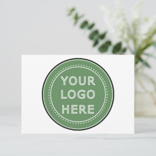 Slank, eigentijds, gepolijst en aanpasbaar. bedankkaart