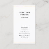 Slank elegant design, modern, gouden vormgeving, r visitekaartje (Voorkant)