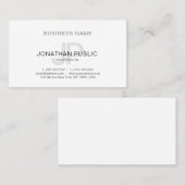Slank Elegant Design Monogram Plain Trendy Visitekaartje (Voorkant / Achterkant)
