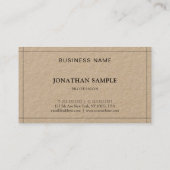 Slank elegant, professioneel, modern visitekaartje (Achterkant)