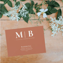 Slank en eenvoudig Monogram Terracotta Geen ouders