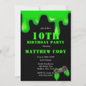 Slank- en games-jongen 10th Birthday Party nodigt  (Voorkant)