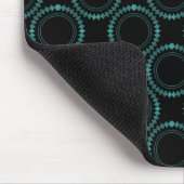 Slank en gepolijst Mousepad, Turquoise Muismat (Hoek)