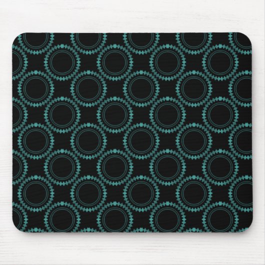 Slank en gepolijst Mousepad, Turquoise Muismat (Voorkant)