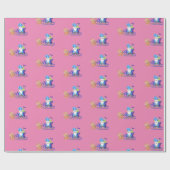 Slank en helderheid, unieke kleurenkerststijl cadeaupapier (Vlak)