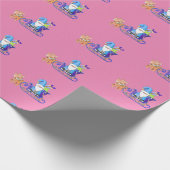 Slank en helderheid, unieke kleurenkerststijl cadeaupapier (Hoek)