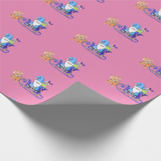 Slank en helderheid, unieke kleurenkerststijl cadeaupapier (Hoek)