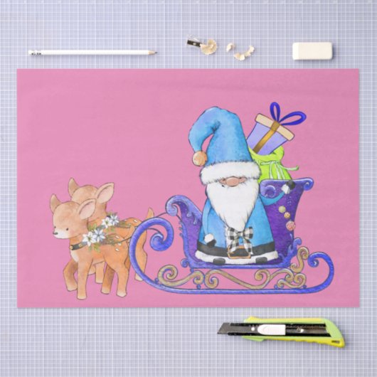 Slank en helderheid, unieke kleurenkerststijl tissuepapier (Craft)