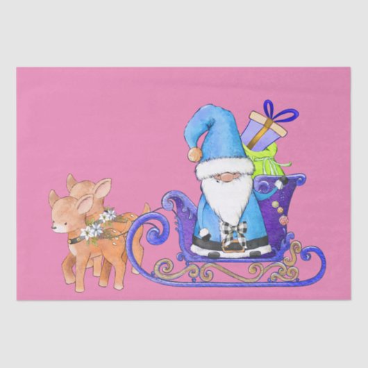 Slank en helderheid, unieke kleurenkerststijl tissuepapier (Voorkant)