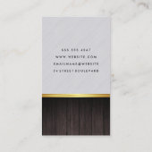 Slank en modern Barber Visitekaartje (Achterkant)