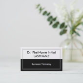 Slank en modern Business Visionary Visitekaartje (Staand voorkant)