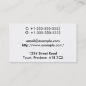 Slank en modern Business Visionary Visitekaartje (Achterkant)