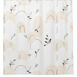 Slank en modern minimalistisch douchegordijn