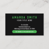 Slank en modern tuinonderhoud visitekaartje (Achterkant)