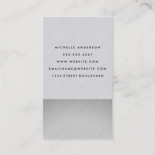 Slank en modern visitekaartje (Achterkant)