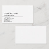 Slank en modern zwart-wit visitekaartje (Voorkant / Achterkant)