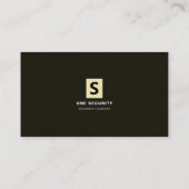 Slank en professioneel beveiligingspersoneel visitekaartje (Achterkant)