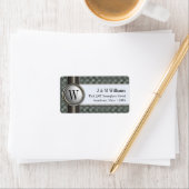 Slank en stijlvol Adresetiketten met metalen zilve Etiket (Insitu)