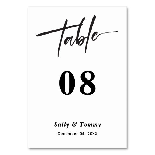 Slank en stijlvol: het ultieme moderne huwelijk kaart (Voorkant)