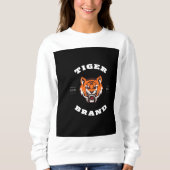 Slank en stijlvol: zwart en Oranje professioneel l Trui (Voorkant)