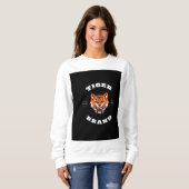 Slank en stijlvol: zwart en Oranje professioneel l Trui (Voorkant volledig)