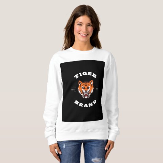 Slank en stijlvol: zwart en Oranje professioneel l Trui (Voorkant volledig)