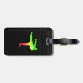 Slank gehuwde kunsten bagagelabel (Achterkant horizontaal)