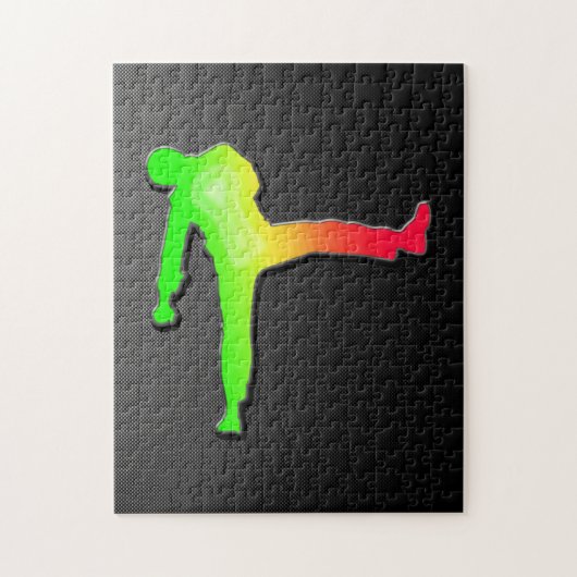 Slank gehuwde kunsten legpuzzel (Verticaal)