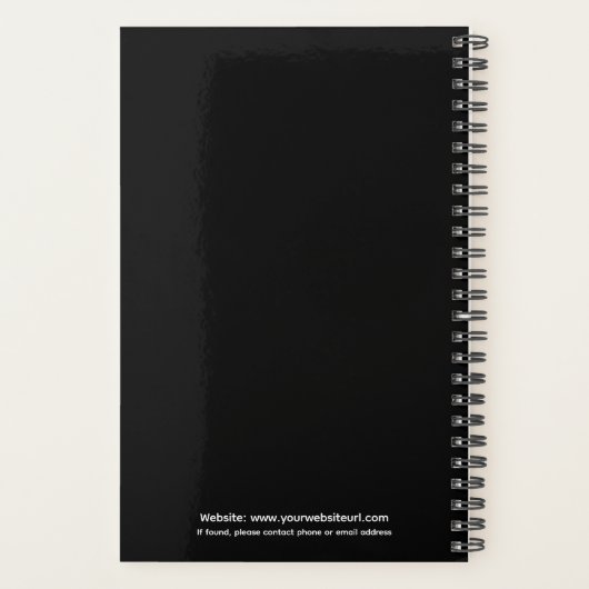 Slank gepersonaliseerd medisch afsprakenboek planner (Achterkant)