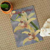 Slank gestrooide orchideeën kaart