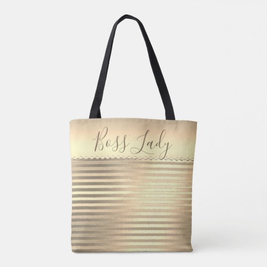 Slank Gold Boss Lady Canvas tas (Achterkant)