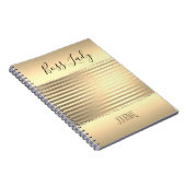 Slank Gold Boss Lady Notitieboek (Rechterzijde)