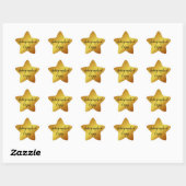 Slank Goud Handgeschreven Kopie Auteur Schrijver S Ster Sticker (Vel)