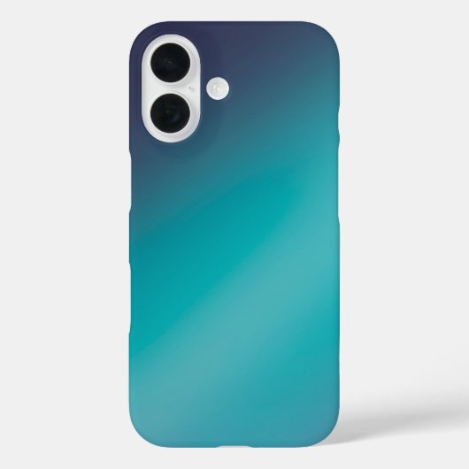 Slank groen Ombre – iPhone 16 Hoesje (Achterkant)