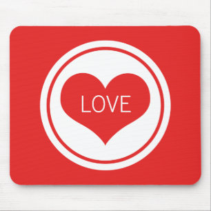 Slank hart Mousepad, rood Muismat